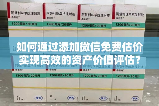 湖州如何通过添加微信免费估价实现高效的资产价值评估？